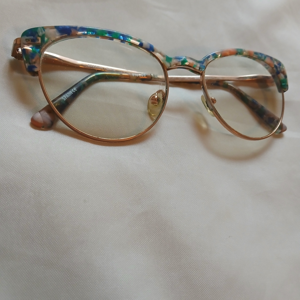 Multicolor Cateye Marble By Etnia Spain Women's Glasses